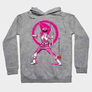 Pink Ranger sumi e Hoodie